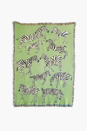 Green Zebras Blanket