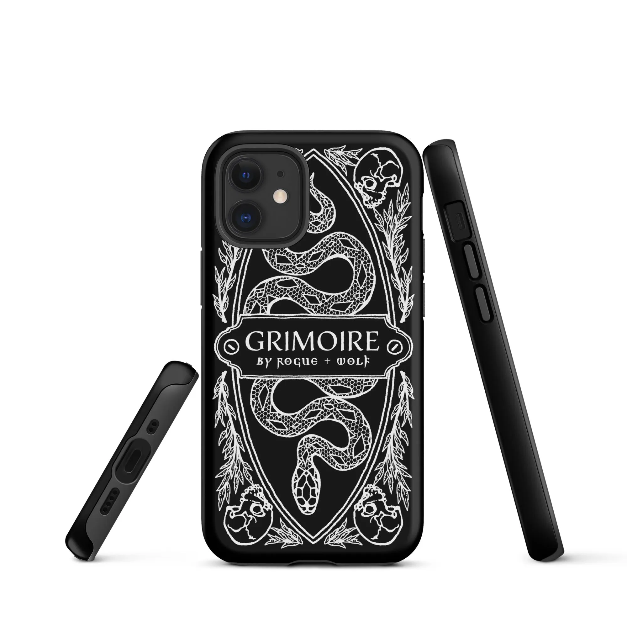 Grimoire Tough Phone Case for iPhone - Shockproof Anti-scratch Witchy Goth Accessories Cover