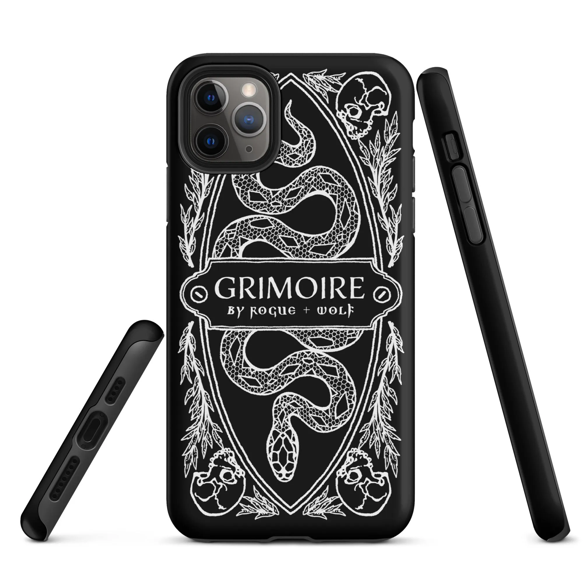 Grimoire Tough Phone Case for iPhone - Shockproof Anti-scratch Witchy Goth Accessories Cover