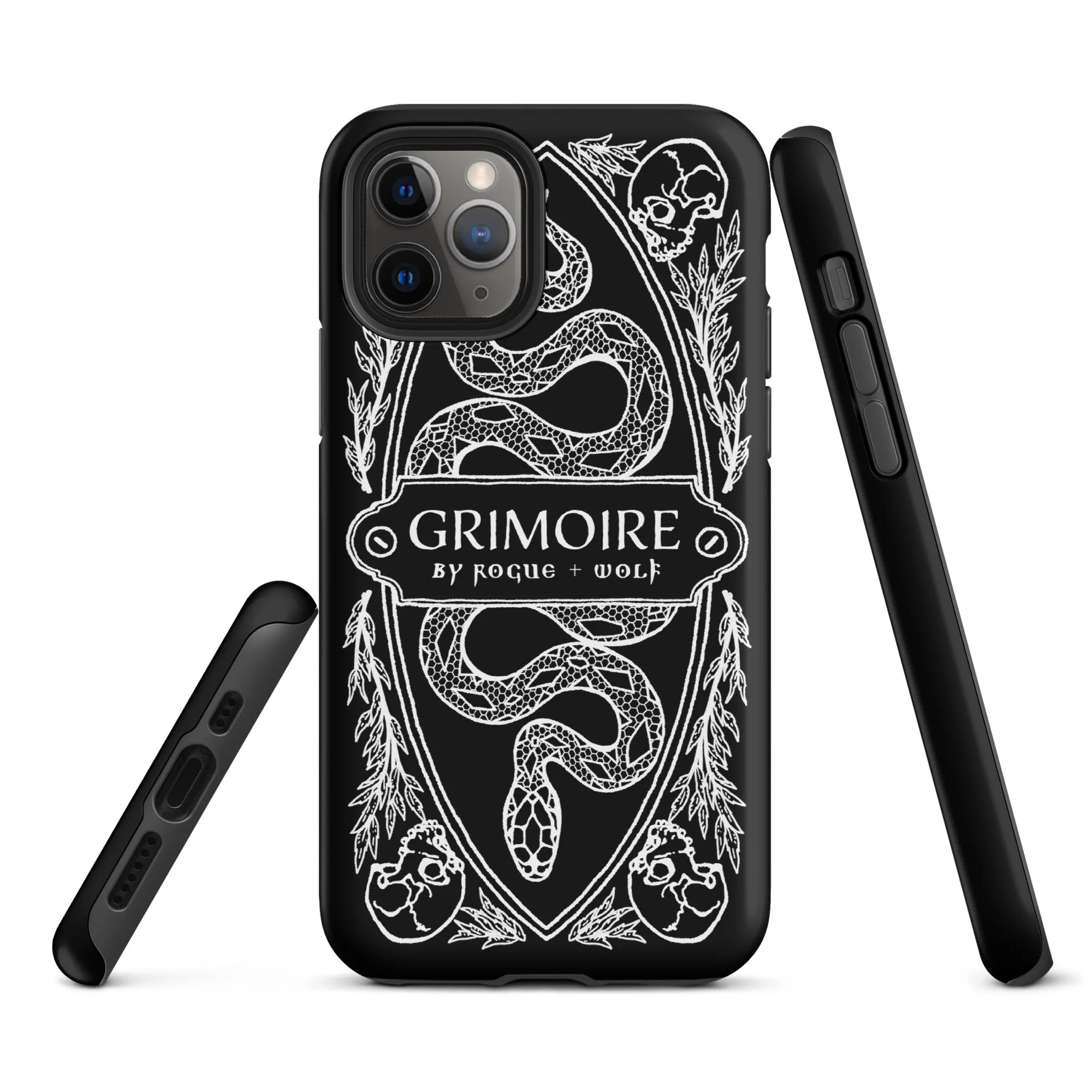 Grimoire Tough Phone Case for iPhone - Shockproof Anti-scratch Witchy Goth Accessories Cover