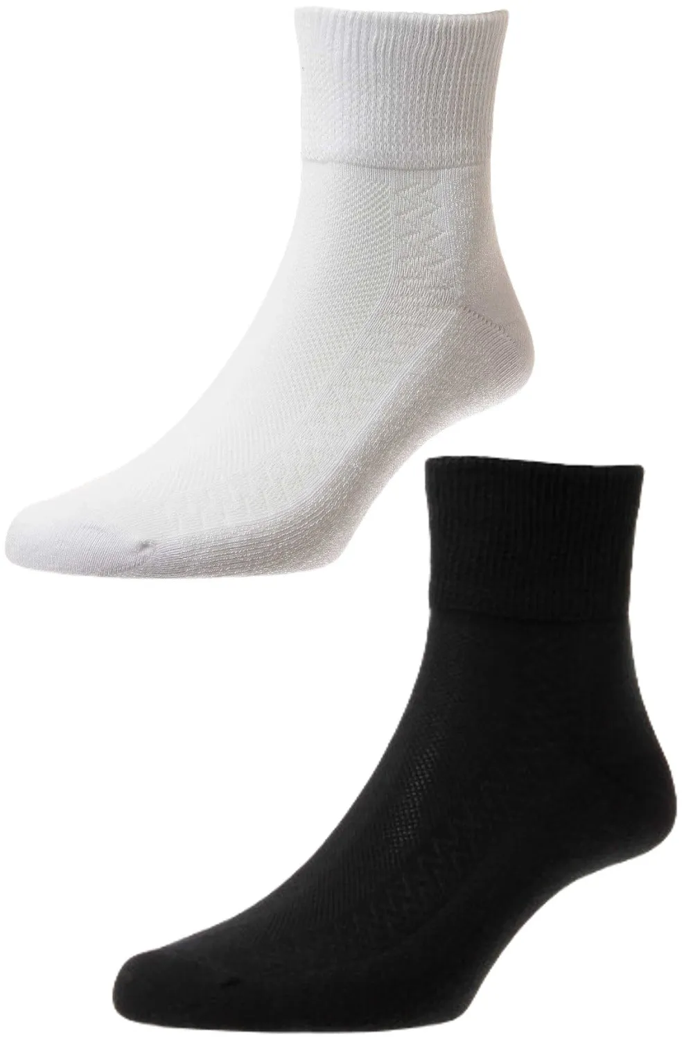 HJ Hall Diabetic Low Rise Cotton Socks