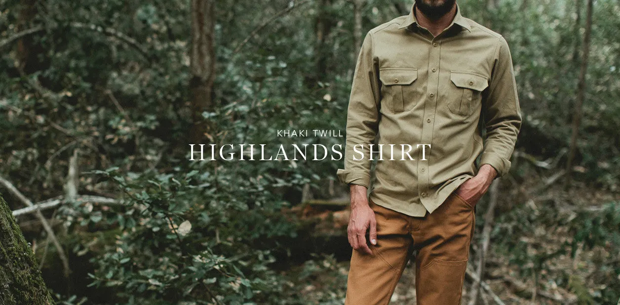 Khaki Twill Highlands Shirt