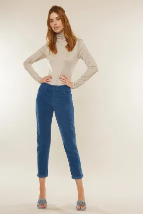 Leah High Rise Corduroy Mom Jeans