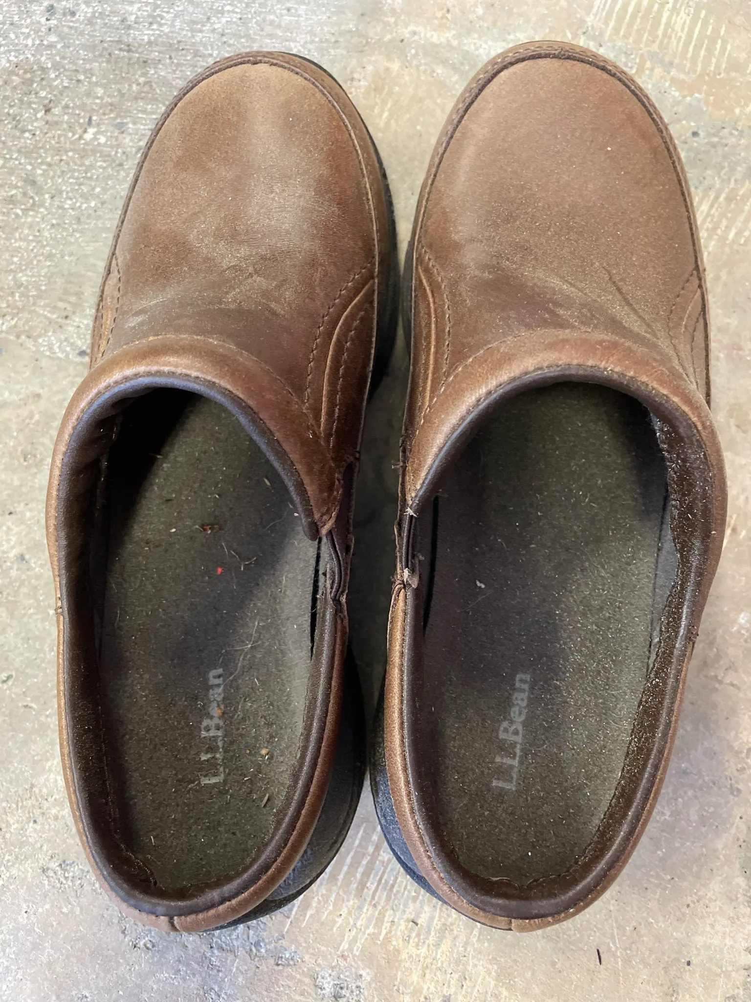 L.L. Bean Leather Clogs Women's 6.5