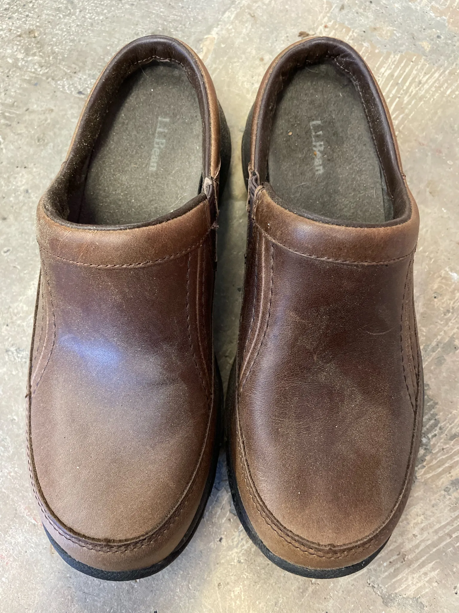 L.L. Bean Leather Clogs Women's 6.5