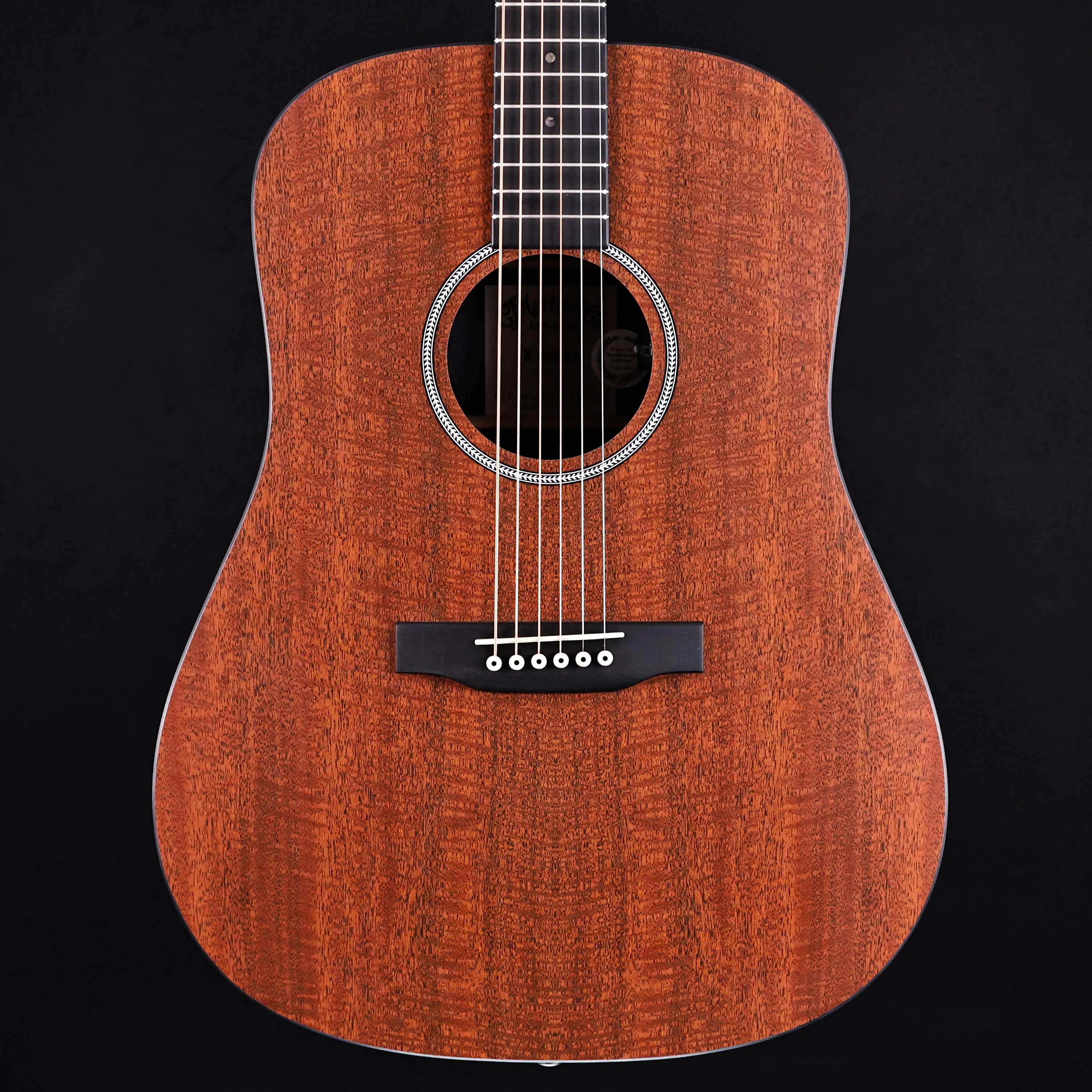 Martin D-X1E Mahogany, Figured Mahogany 4lbs 15.3oz w TONERITE AGING OPTION!