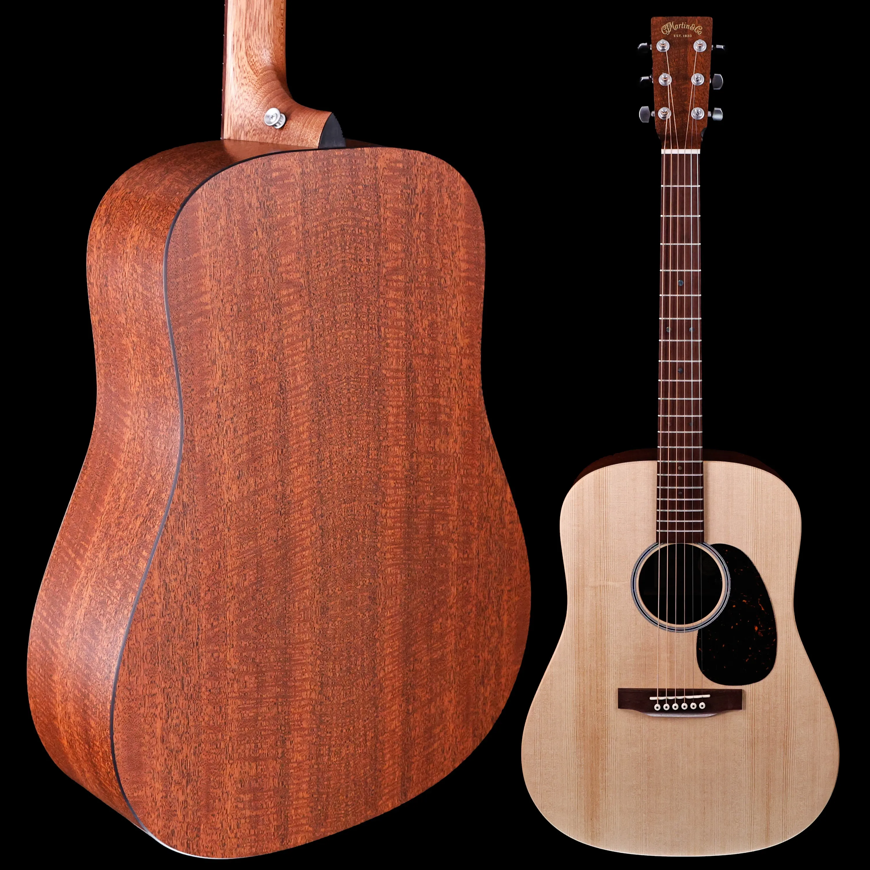 Martin D-X2E Dreadnought, Figured Mahogany Pattern 4lbs 10.5oz w TONERITE AGING OPTION!