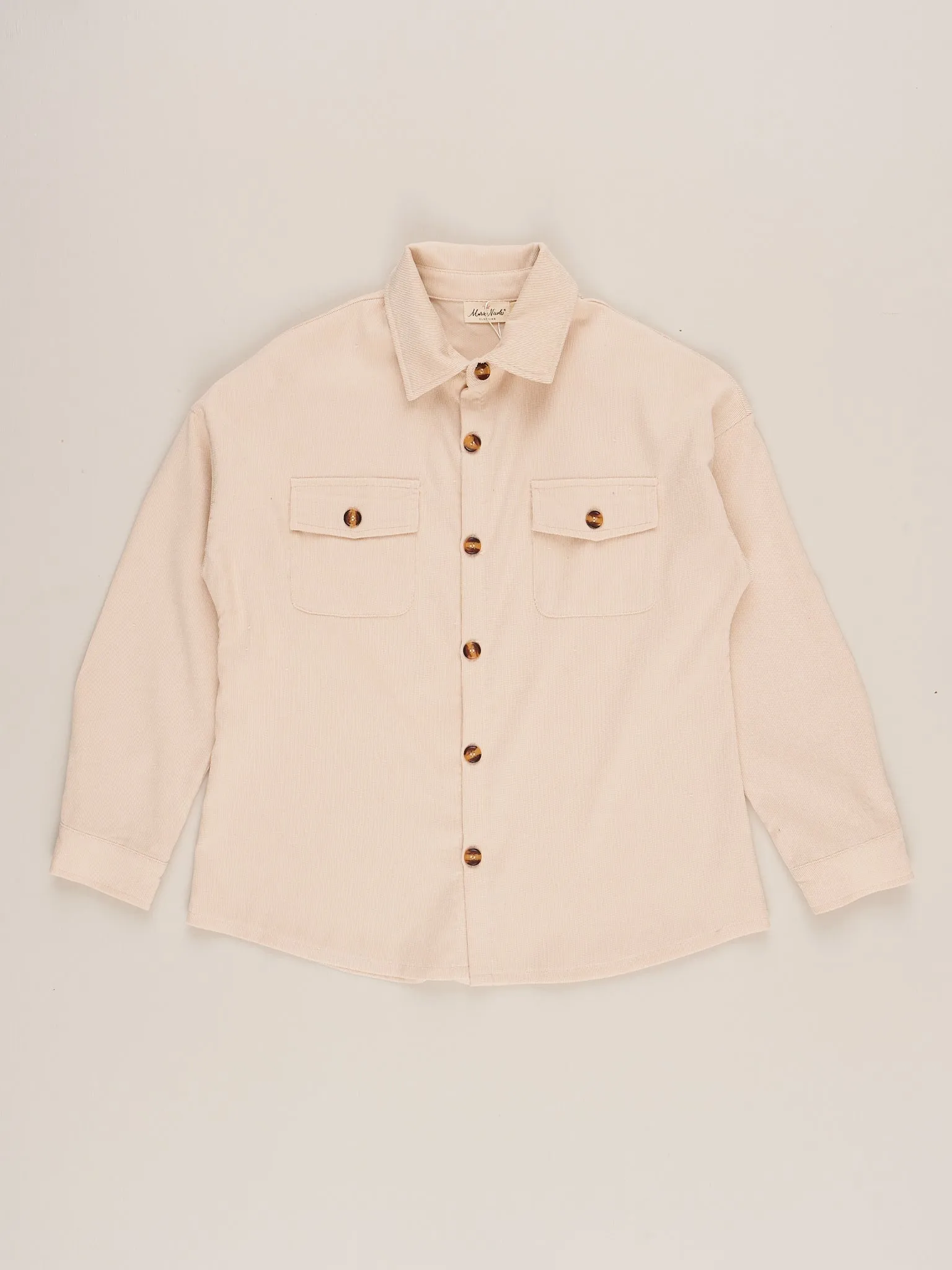 Mom & Me Corduroy Shacket - Cream