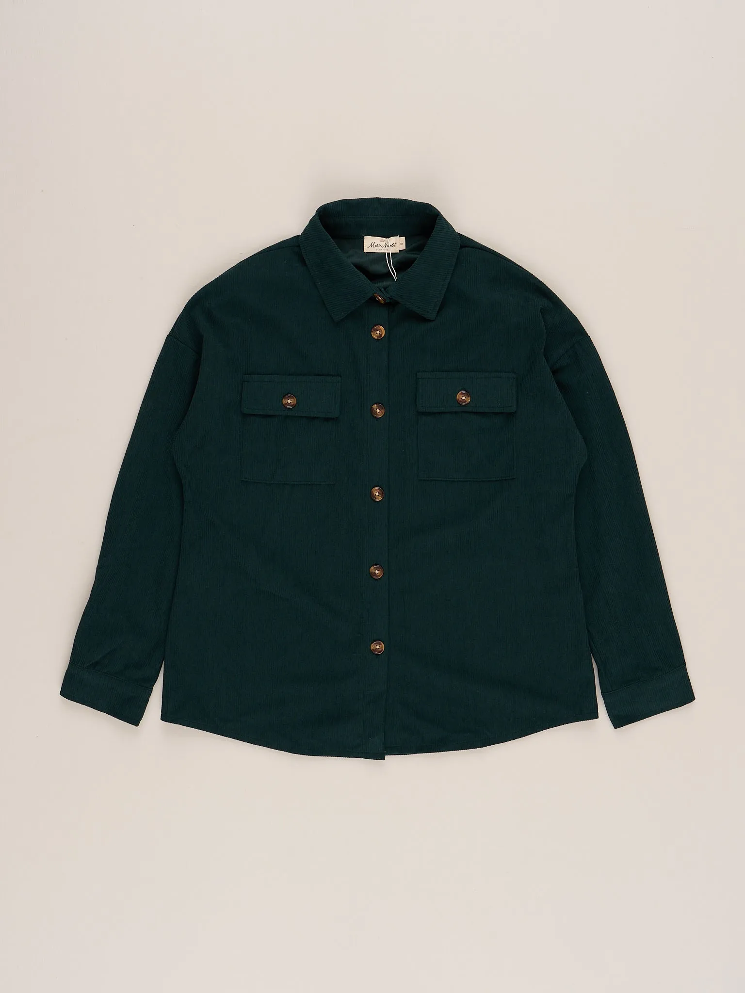 Mom & Me Corduroy Shacket - Dark Green