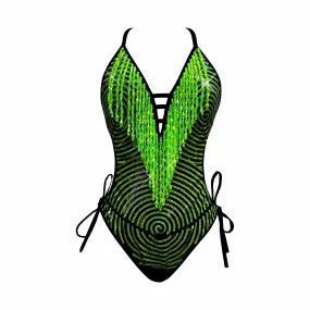 Neon Green UV Reactive Matrixx ReloadedBodysuit