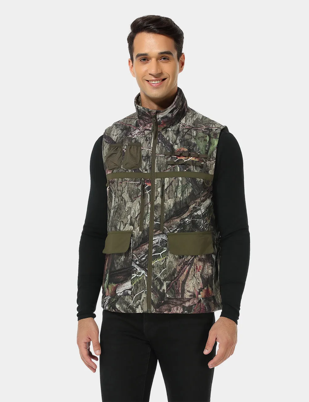 (Open-box) Men's Heated Hunting Vest - Camouflage, Mossy Oak® Country DNA Pattern (Battery Set Not Included)