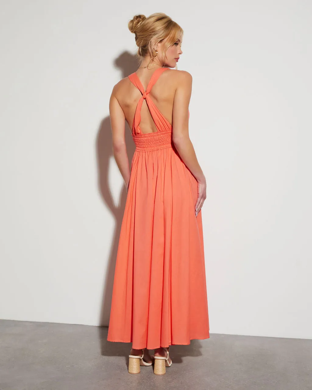 Paradise Dream Cotton V-Neck Maxi Dress