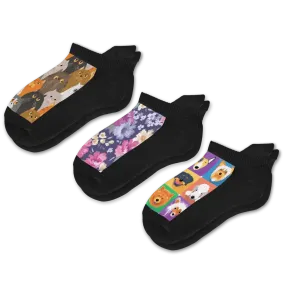 Paws & Petals Ankle Diabetic Socks Bundle 3-Pack