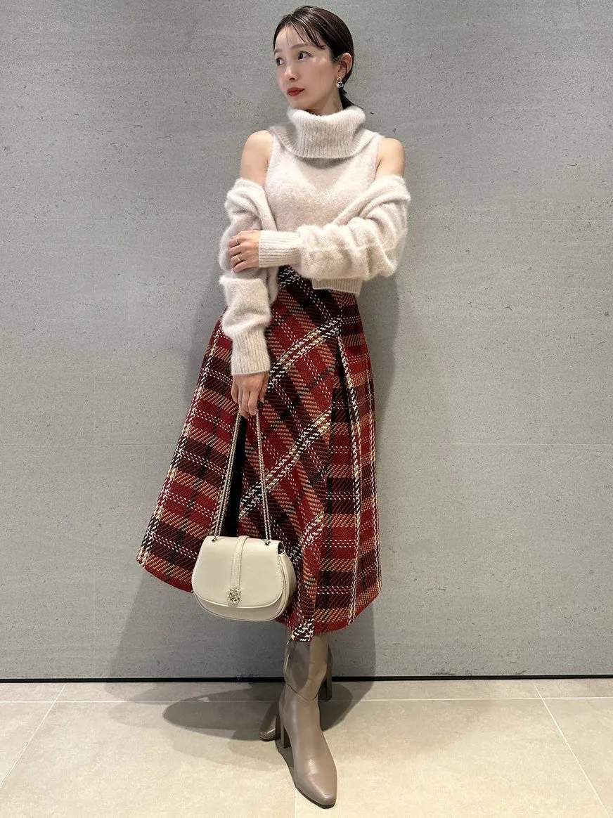 Plaid Long Circle Skirt