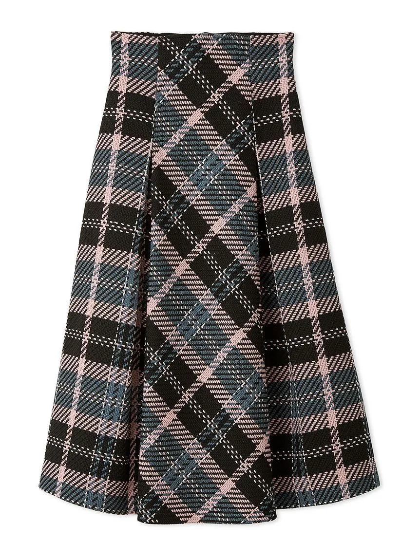 Plaid Long Circle Skirt