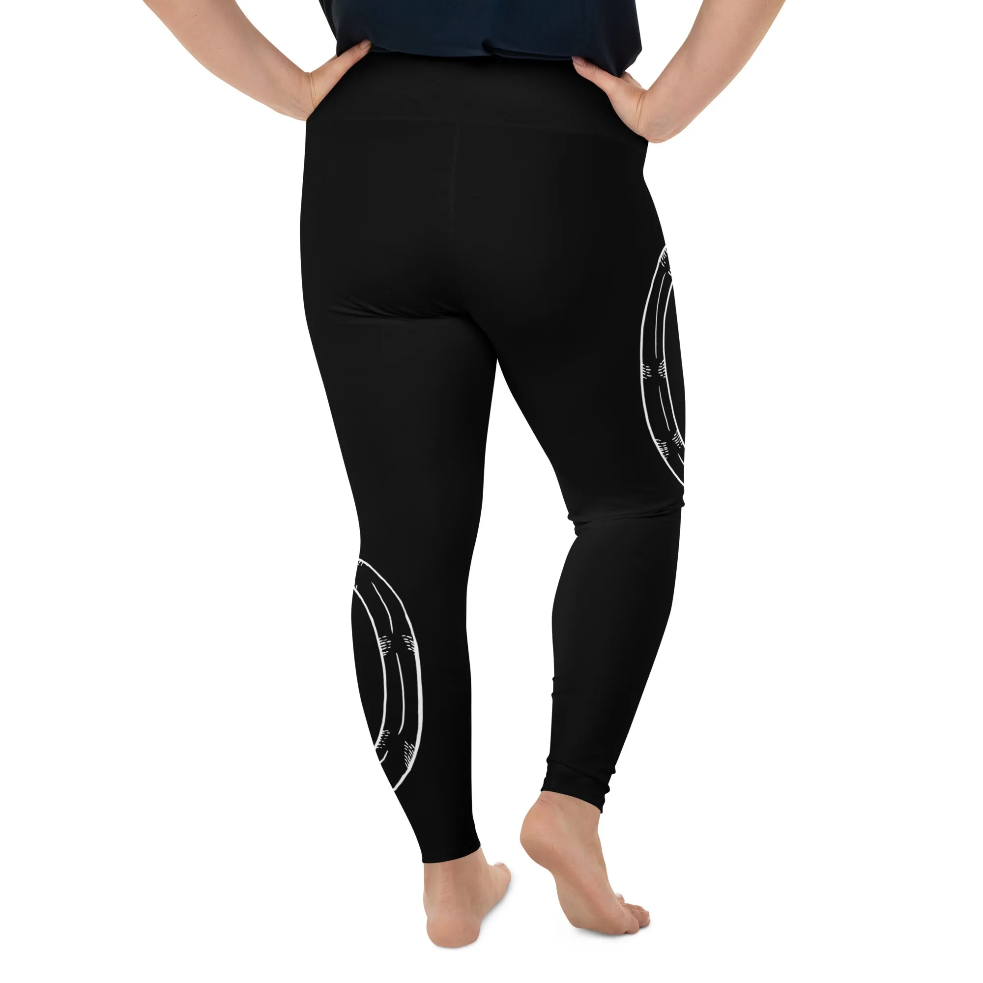 Serpent Summoner Plus Size Leggings - Vegan UPF 50  Protection Activewear - Goth Yoga Leisurewear - Witchy Occult Pagan Style