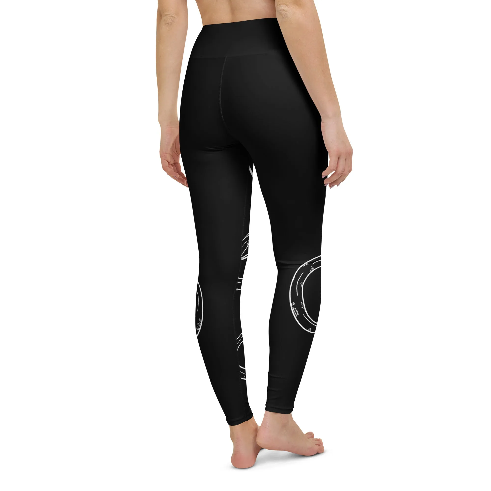 Snake Guardians Leggings - Vegan UPF 50  Protection Dark Academia Goth Yoga Activewear Occult Witchy Leisurewear