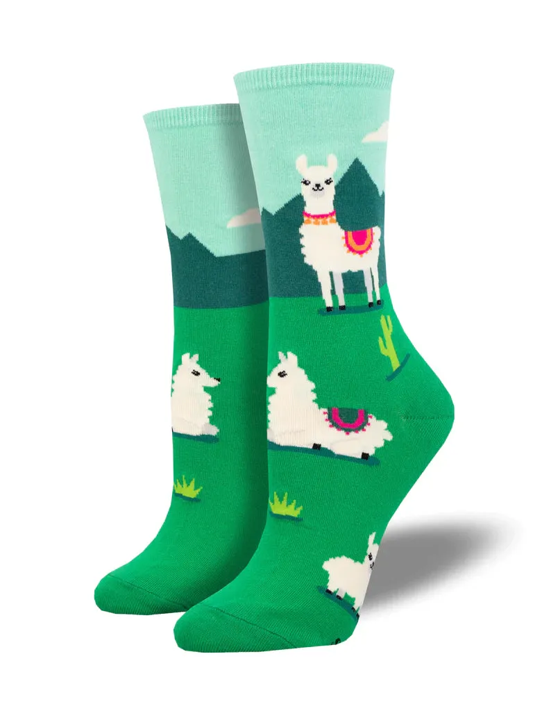 SOCKSMITH WOMENS YO LLAMA MINT