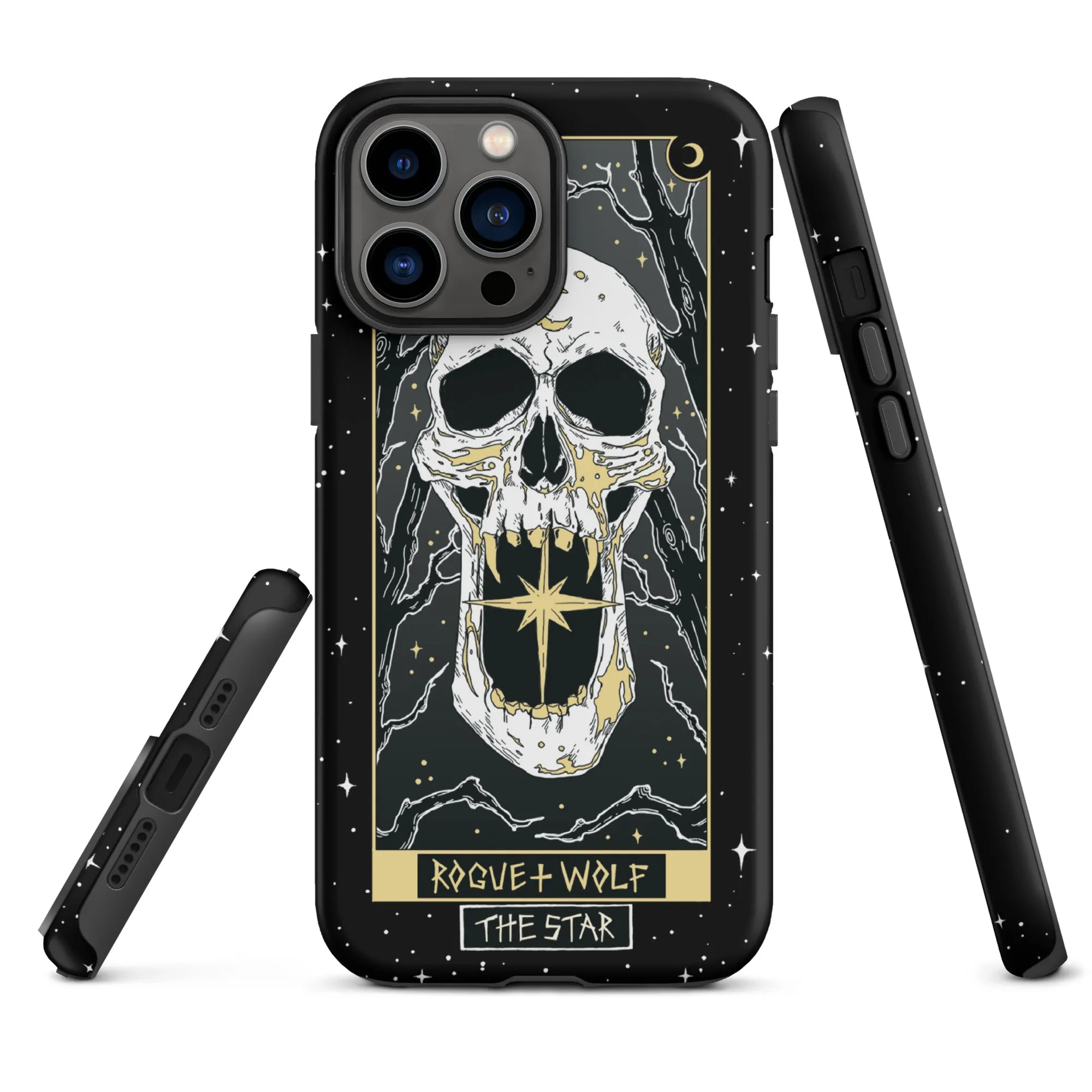 Star Tarot Tough Phone Case for iPhone - Shockproof Anti-scratch Witchy Accessory Goth Cover