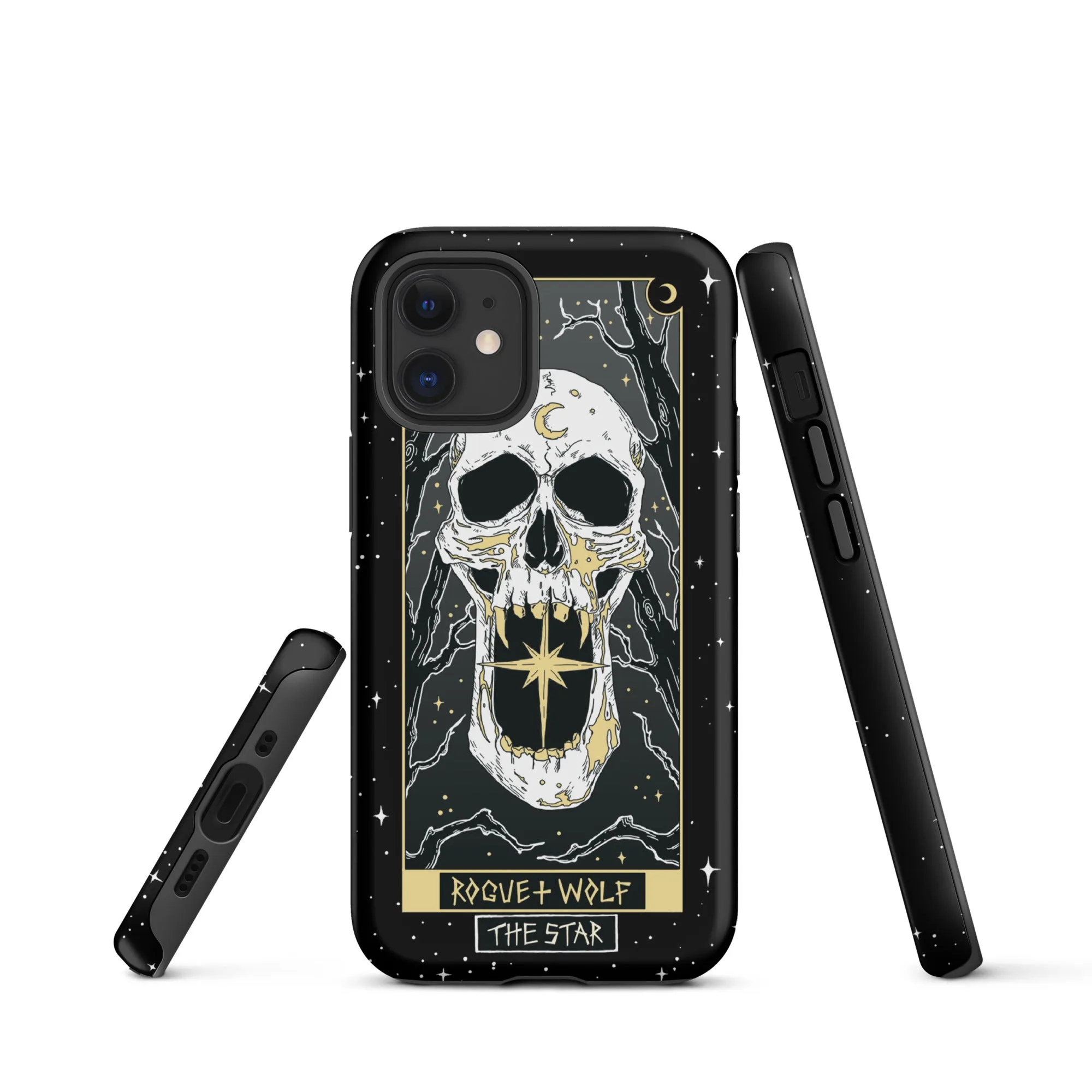 Star Tarot Tough Phone Case for iPhone - Shockproof Anti-scratch Witchy Accessory Goth Cover