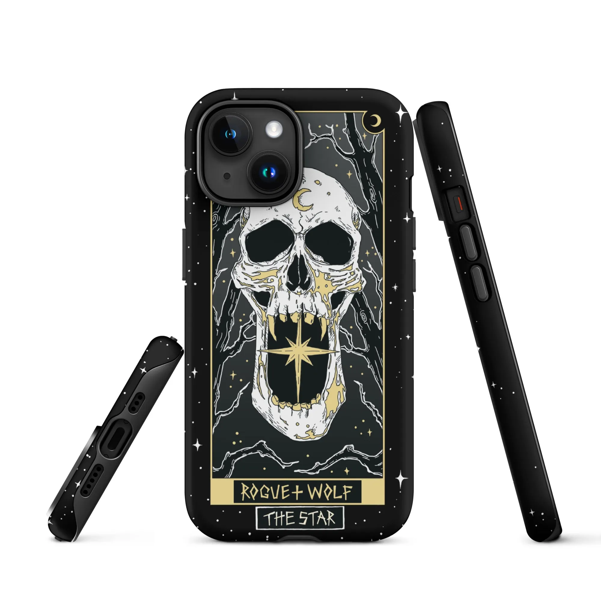 Star Tarot Tough Phone Case for iPhone - Shockproof Anti-scratch Witchy Accessory Goth Cover