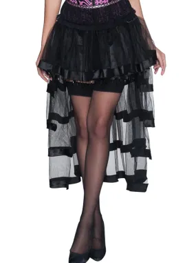 Steampunk Fashion High Low Layered Skirt