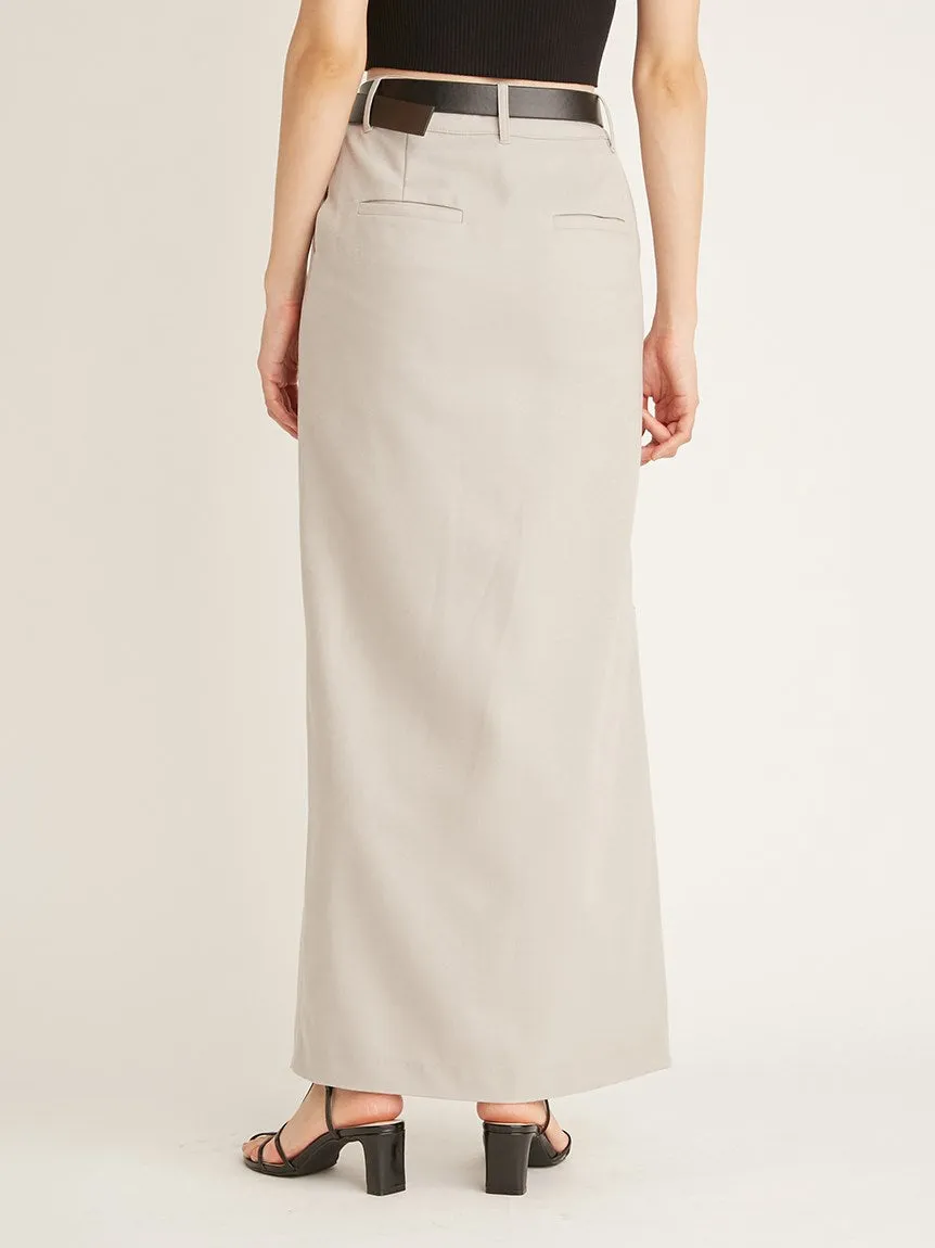 Sustainable Straight Maxi Side Slit Skirt