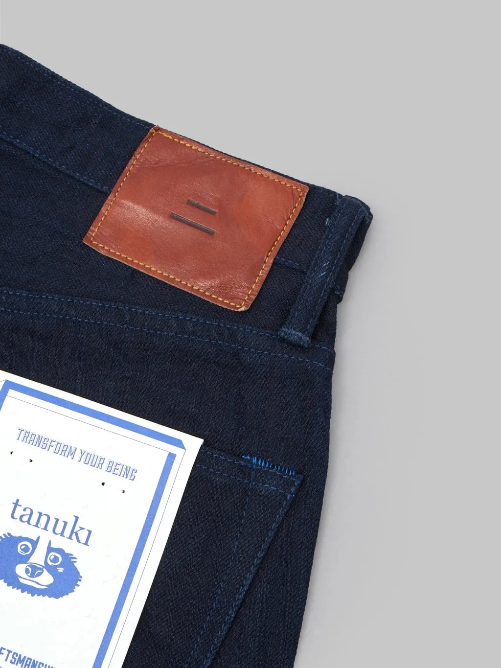 Tanuki IDHT "Indigo x Indigo" 15oz High Tapered Jeans