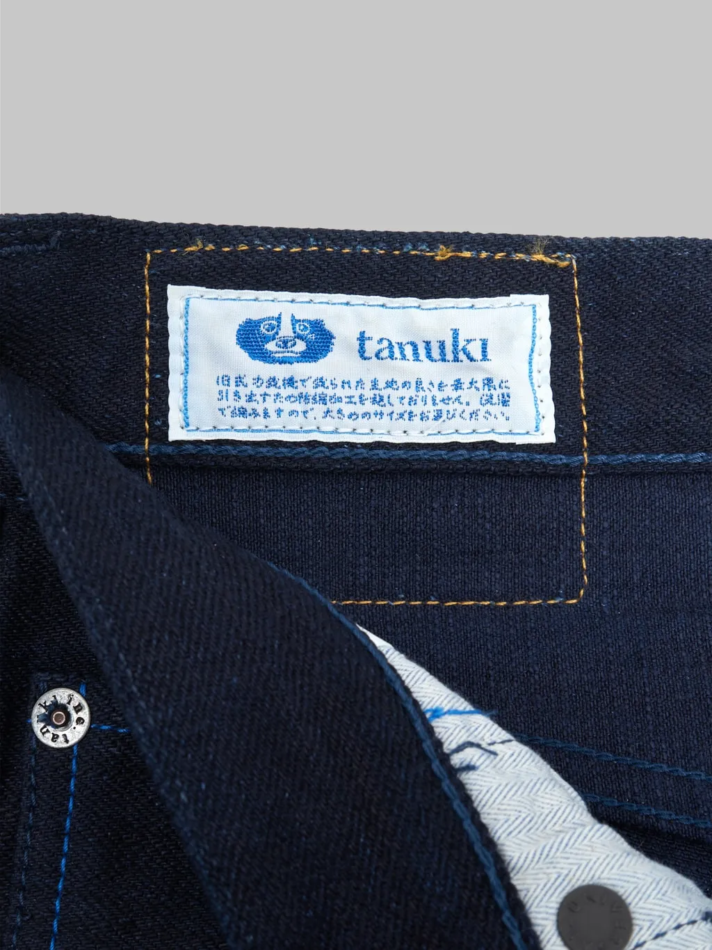 Tanuki IDHT "Indigo x Indigo" 15oz High Tapered Jeans