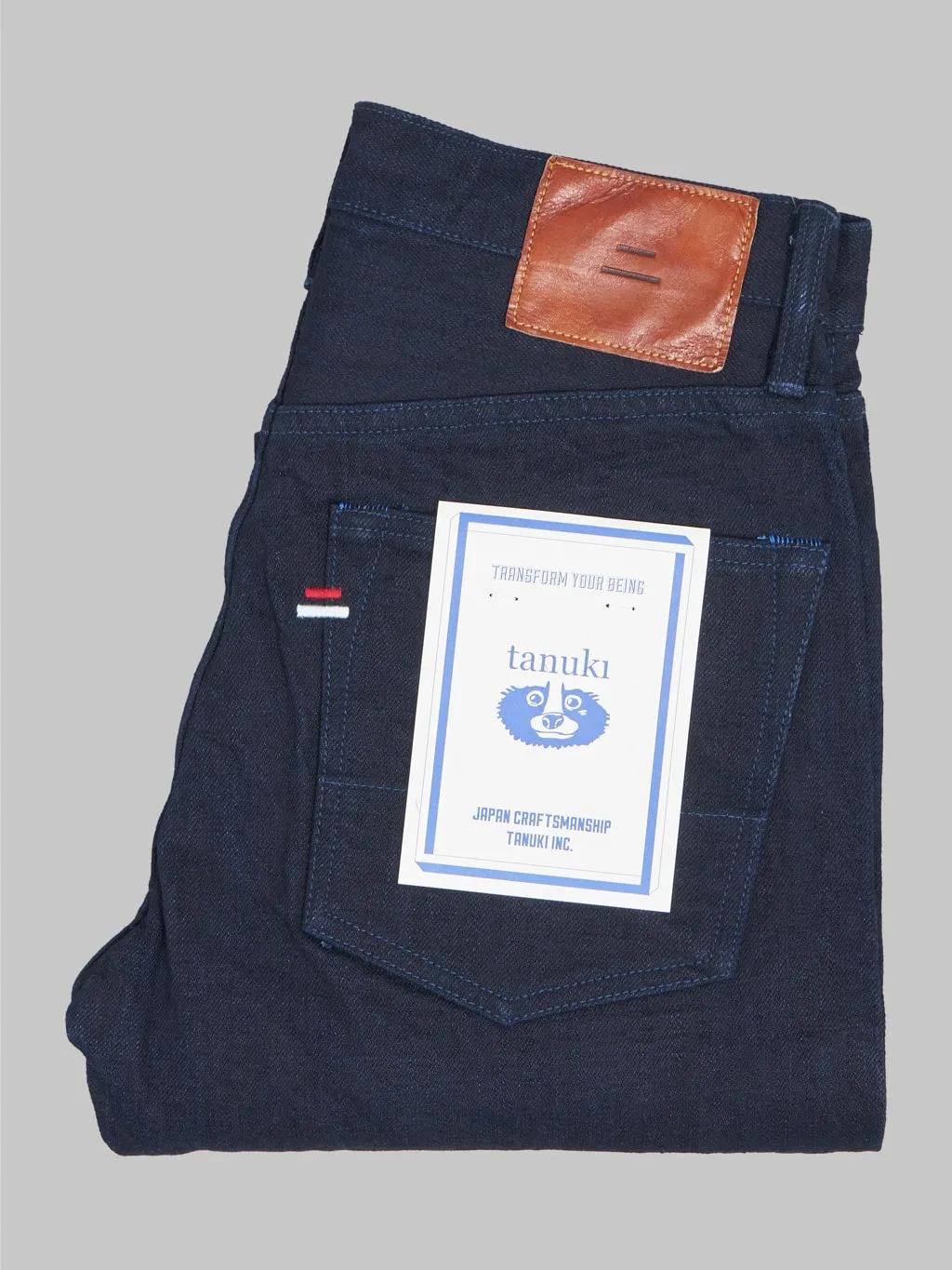 Tanuki IDHT "Indigo x Indigo" 15oz High Tapered Jeans