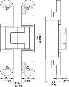 Tectus - Simonswerk - TE 240 3D Concealed Hinge (Each)