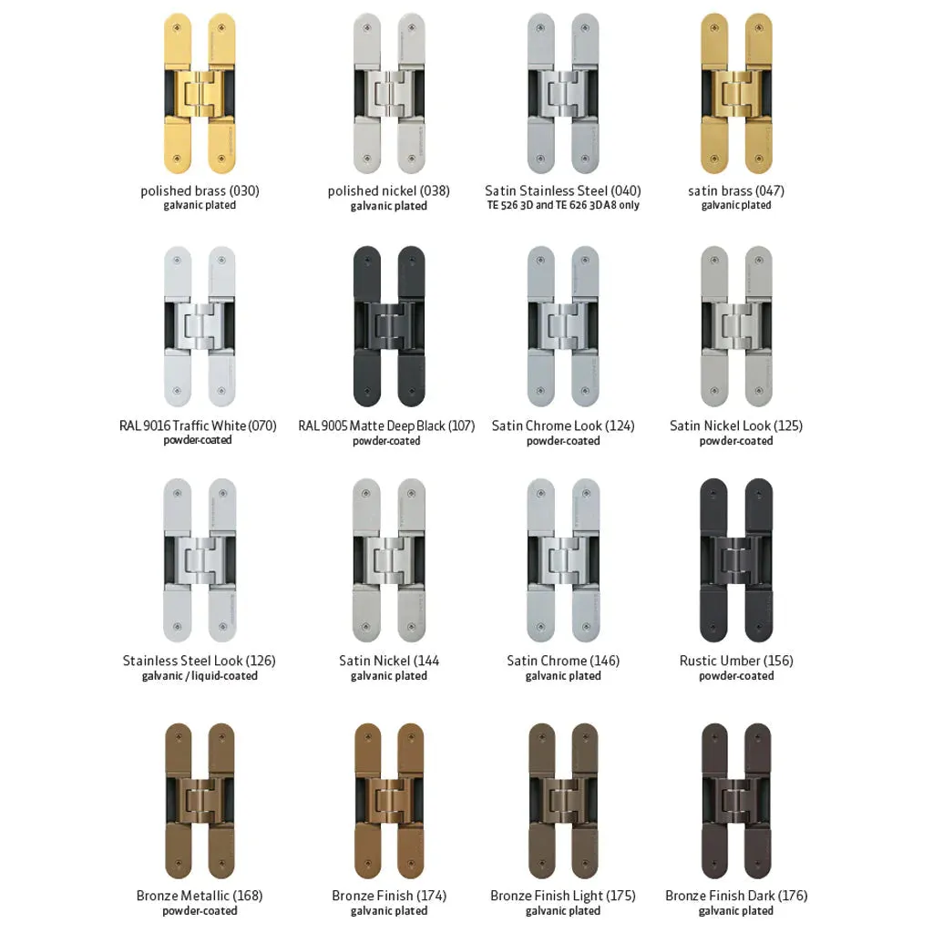 Tectus - Simonswerk - TE 540 3D A8 Concealed Hinge (Each)