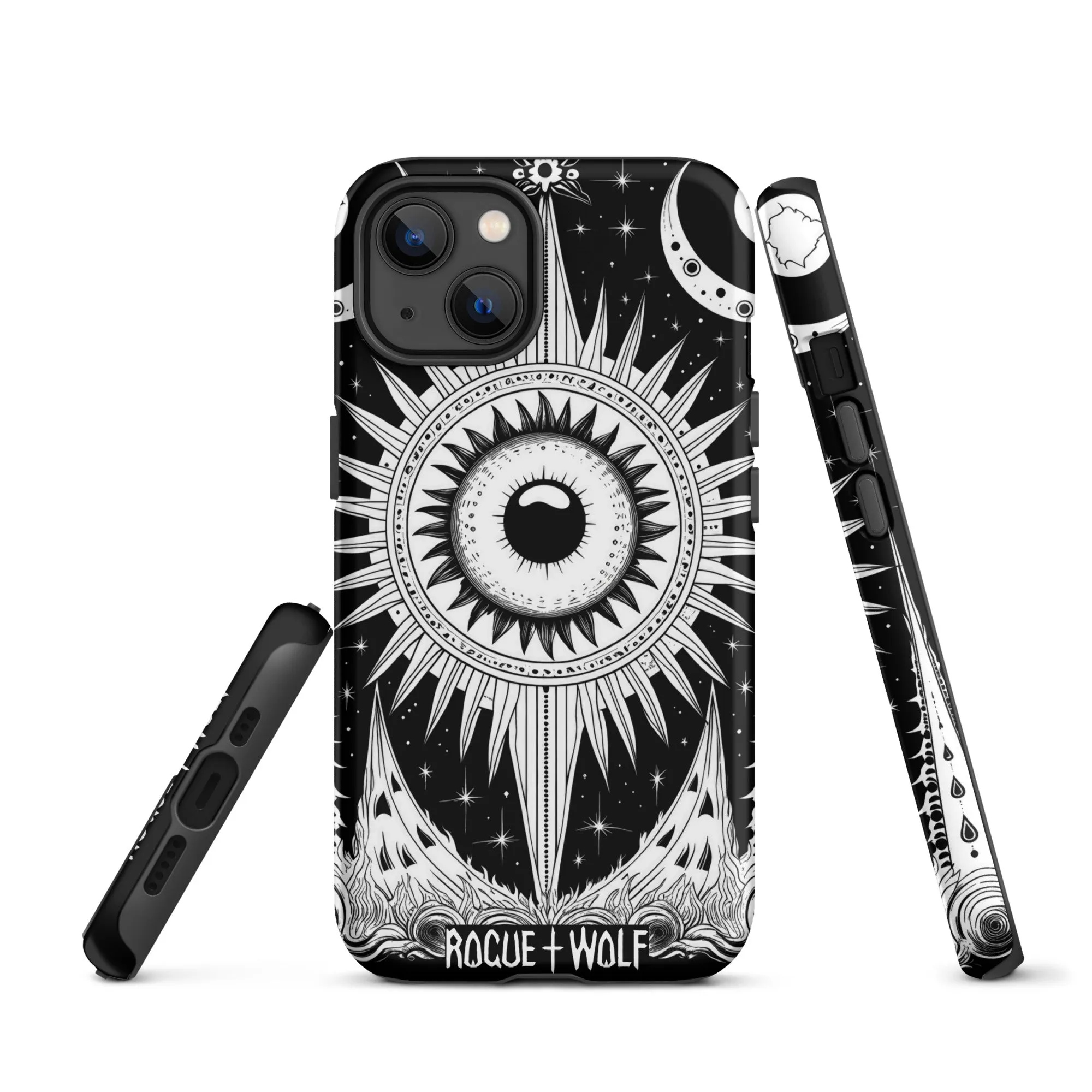 The Cosmos Awakens Tough Phone Case for iPhone - Witchy Gothic Shockproof Anti-scratch Case Gift for Him/Her