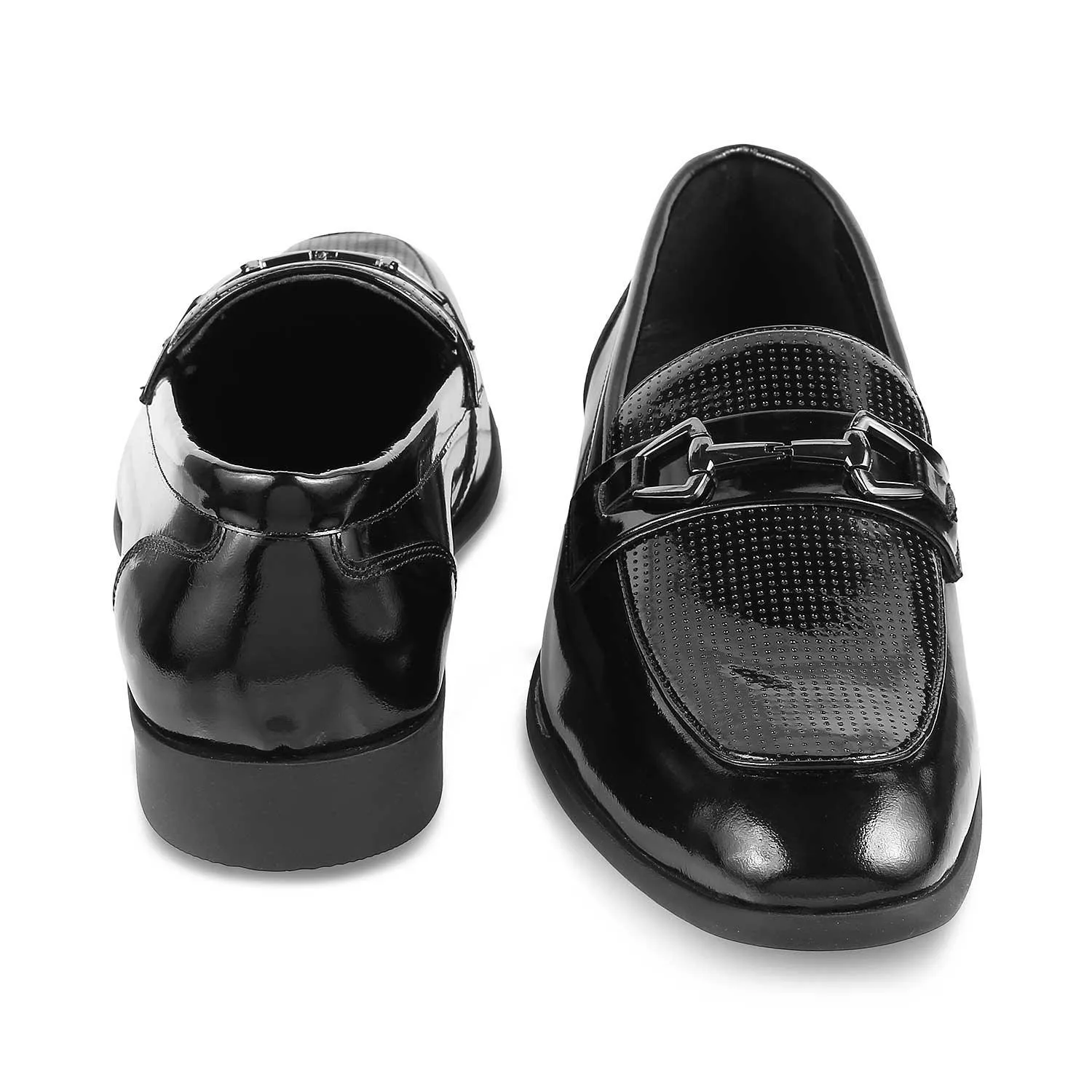 The Obama Black Men's Leather Loafers Tresmode