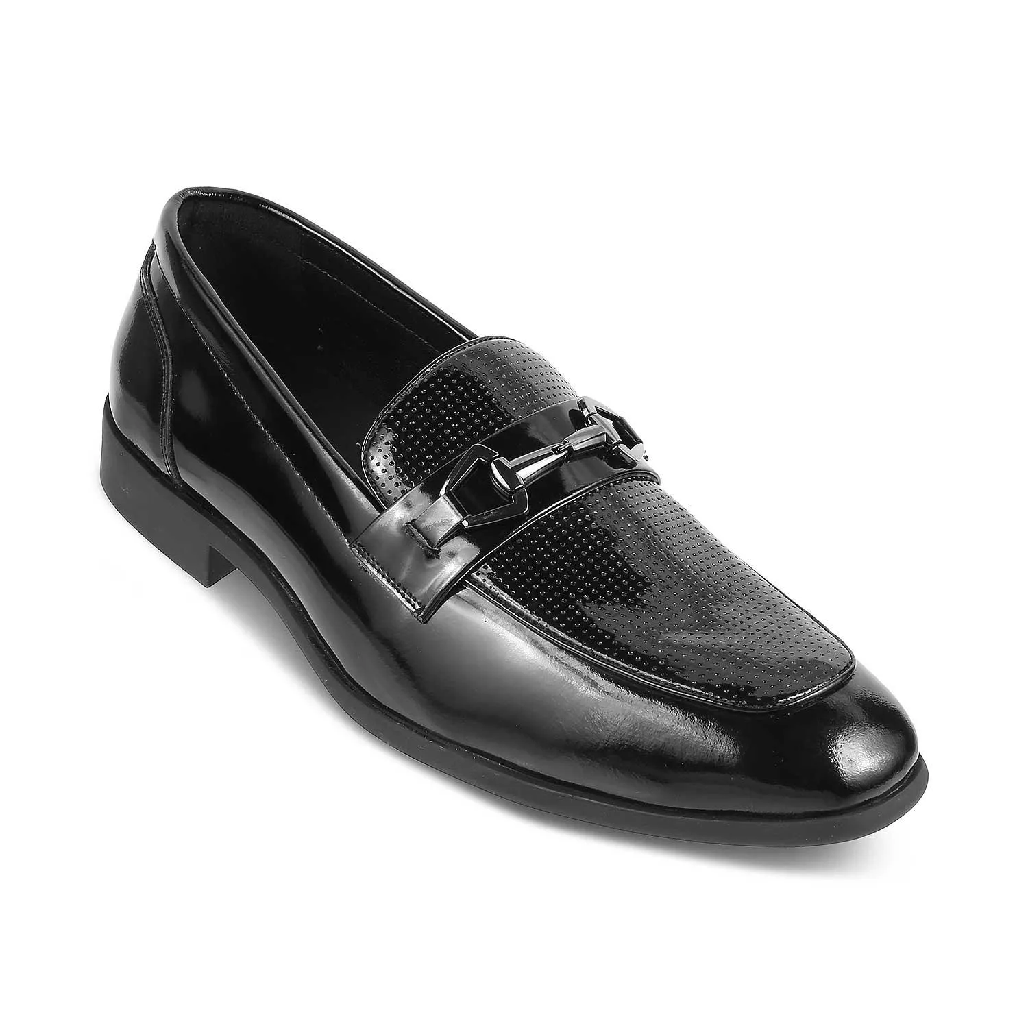 The Obama Black Men's Leather Loafers Tresmode