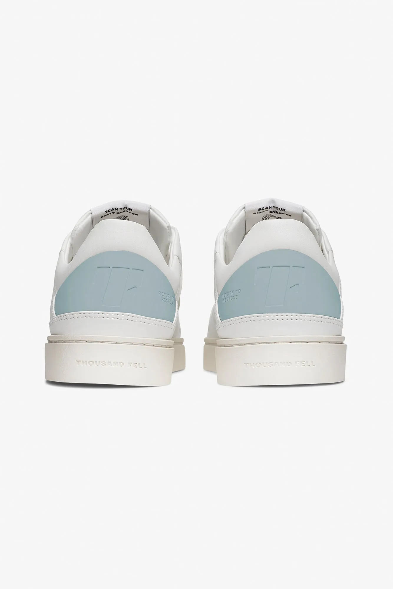 Thousand Fell Court Sneaker - White and Starlight Blue