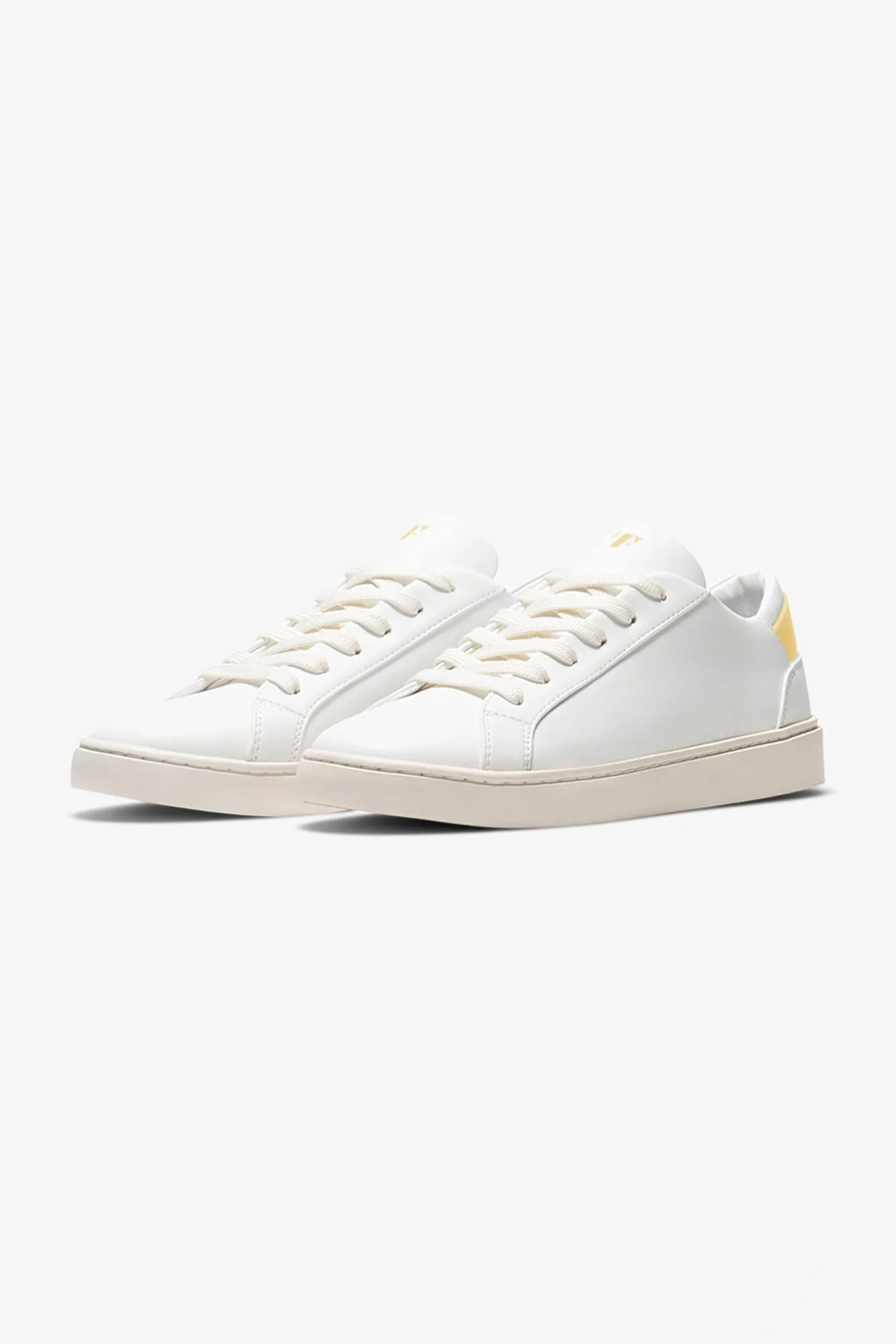 Thousand Fell Lace Up Sneaker - White and Starstruck Yellow