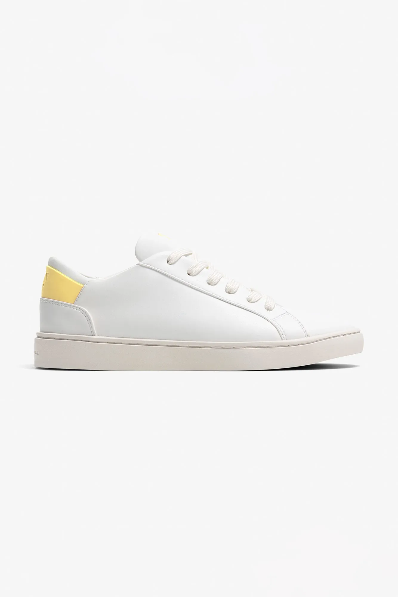 Thousand Fell Lace Up Sneaker - White and Starstruck Yellow