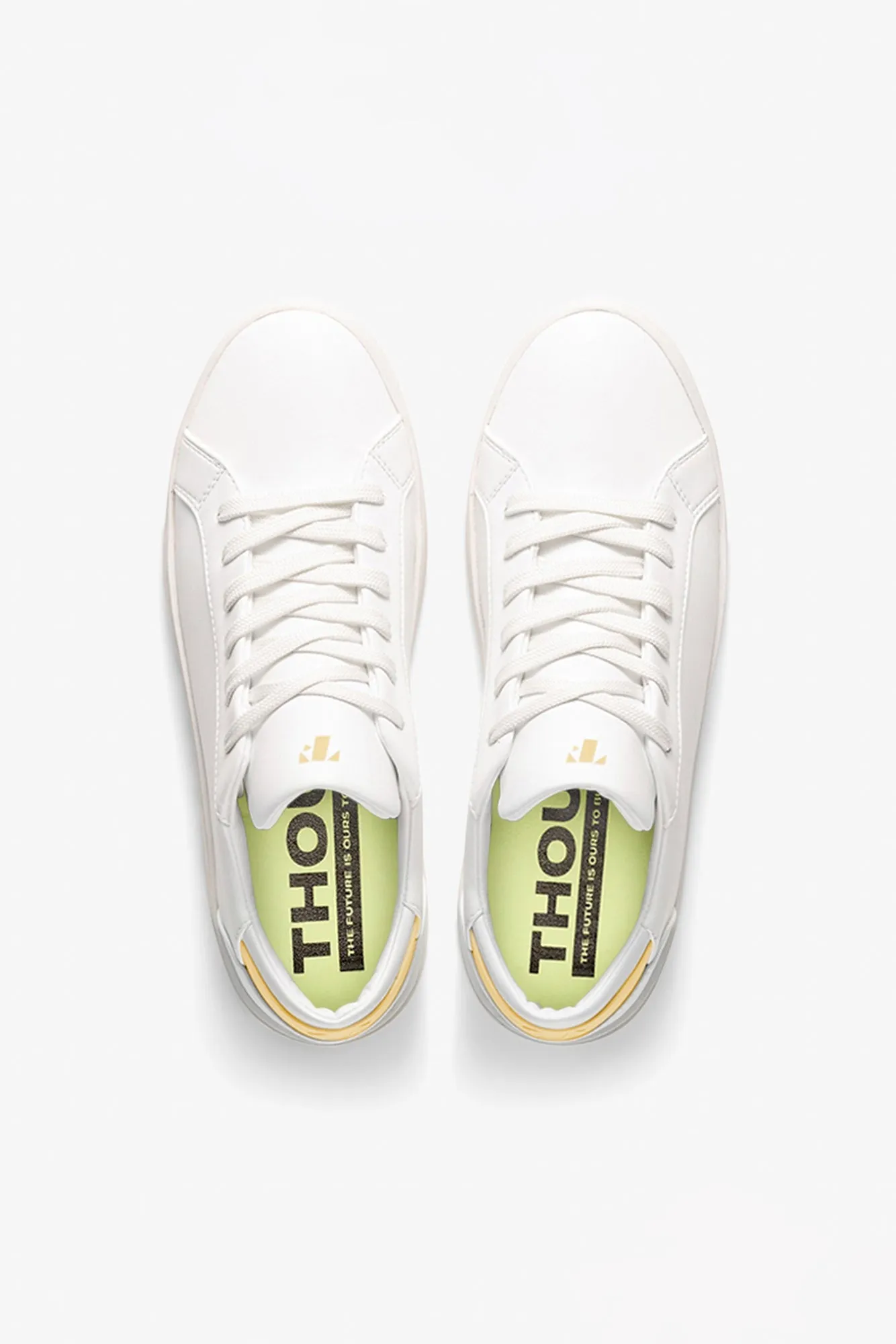 Thousand Fell Lace Up Sneaker - White and Starstruck Yellow