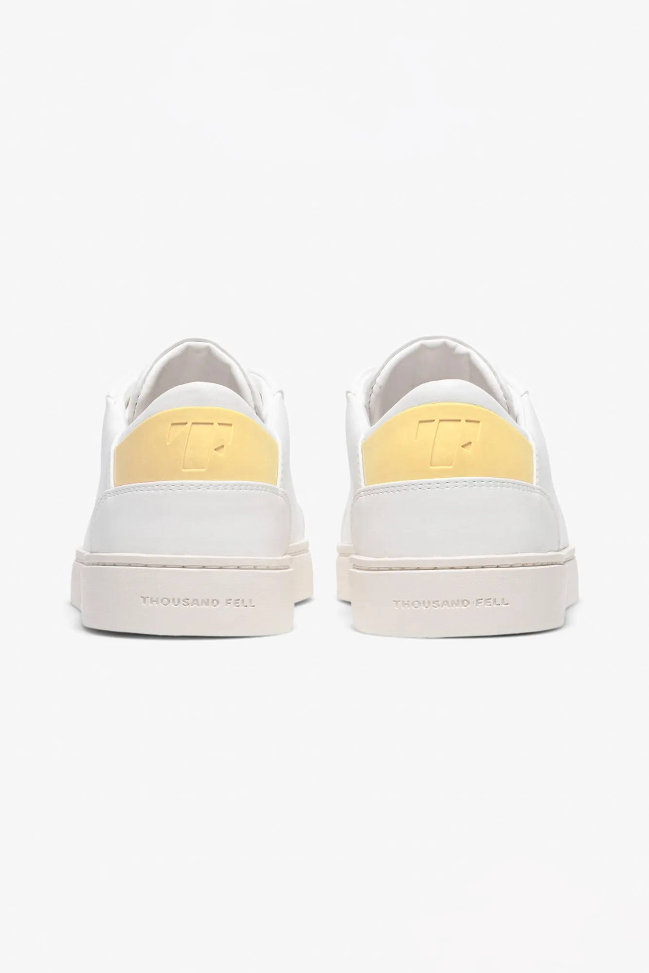 Thousand Fell Lace Up Sneaker - White and Starstruck Yellow