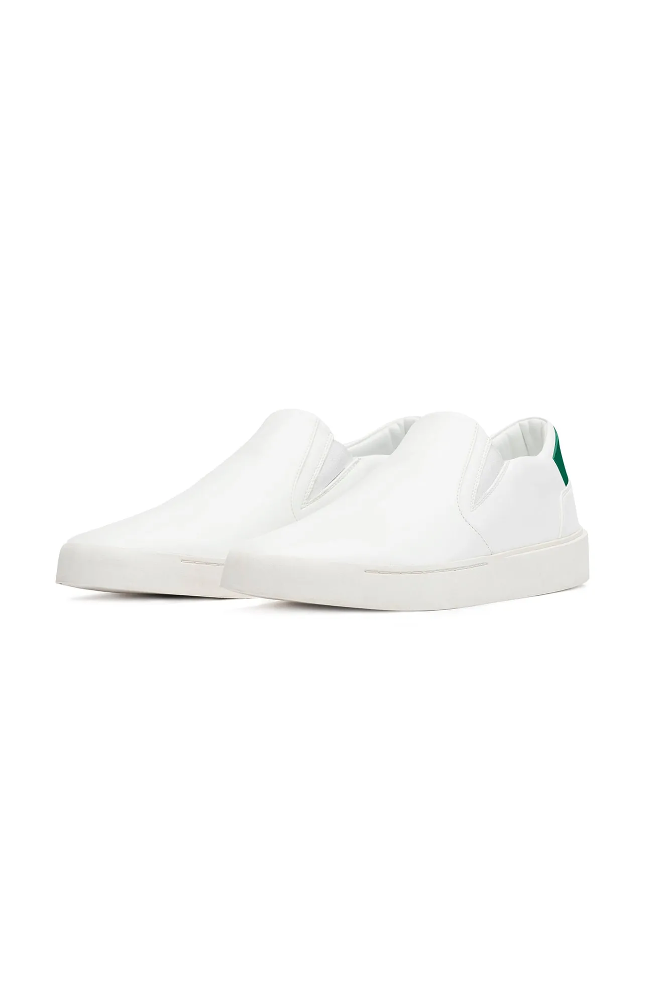 Women's Thousand Fell Slip On Sneaker - White and Jade Green