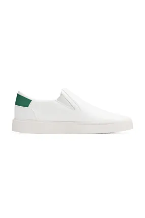 Women's Thousand Fell Slip On Sneaker - White and Jade Green