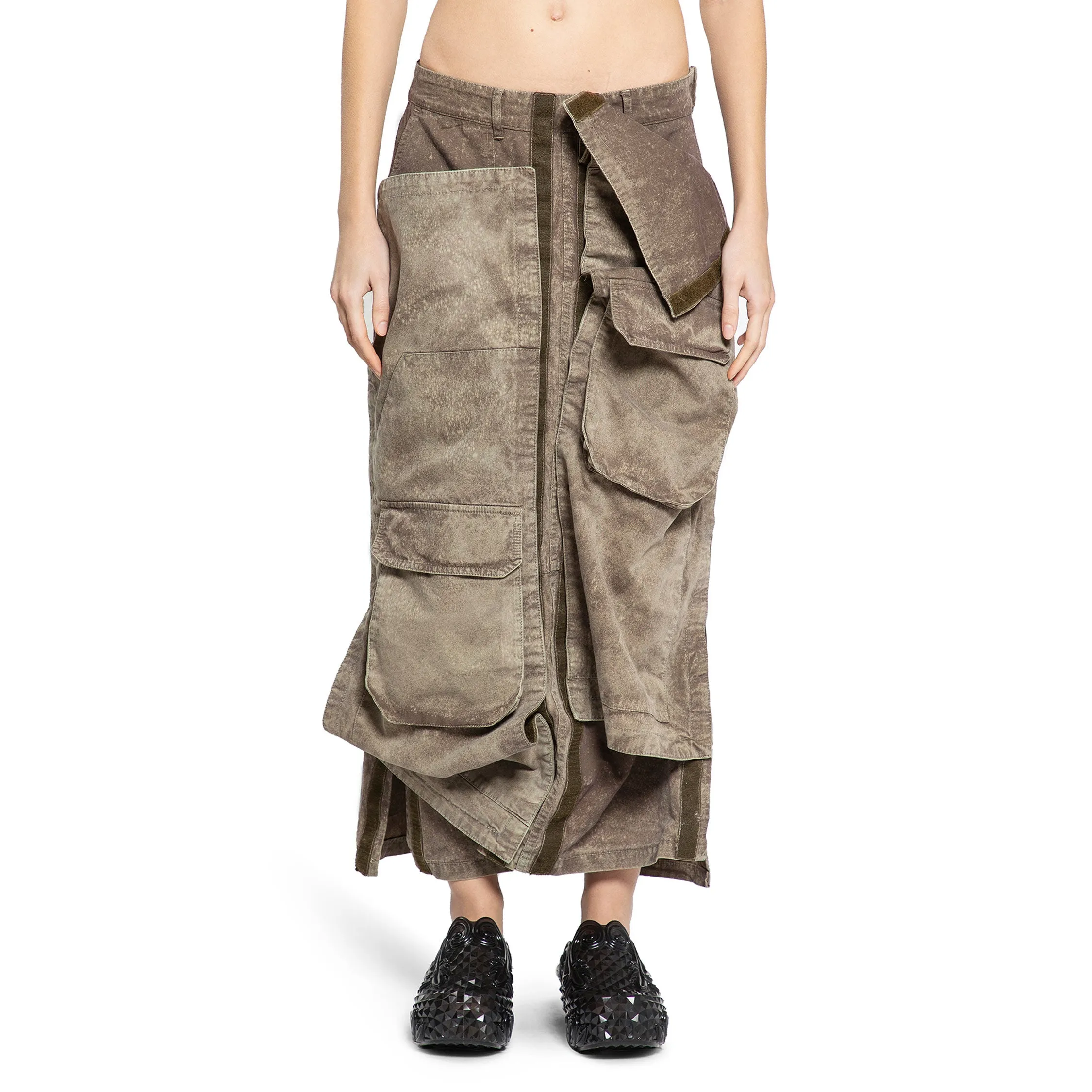 Y/PROJECT WOMAN BROWN SKIRTS